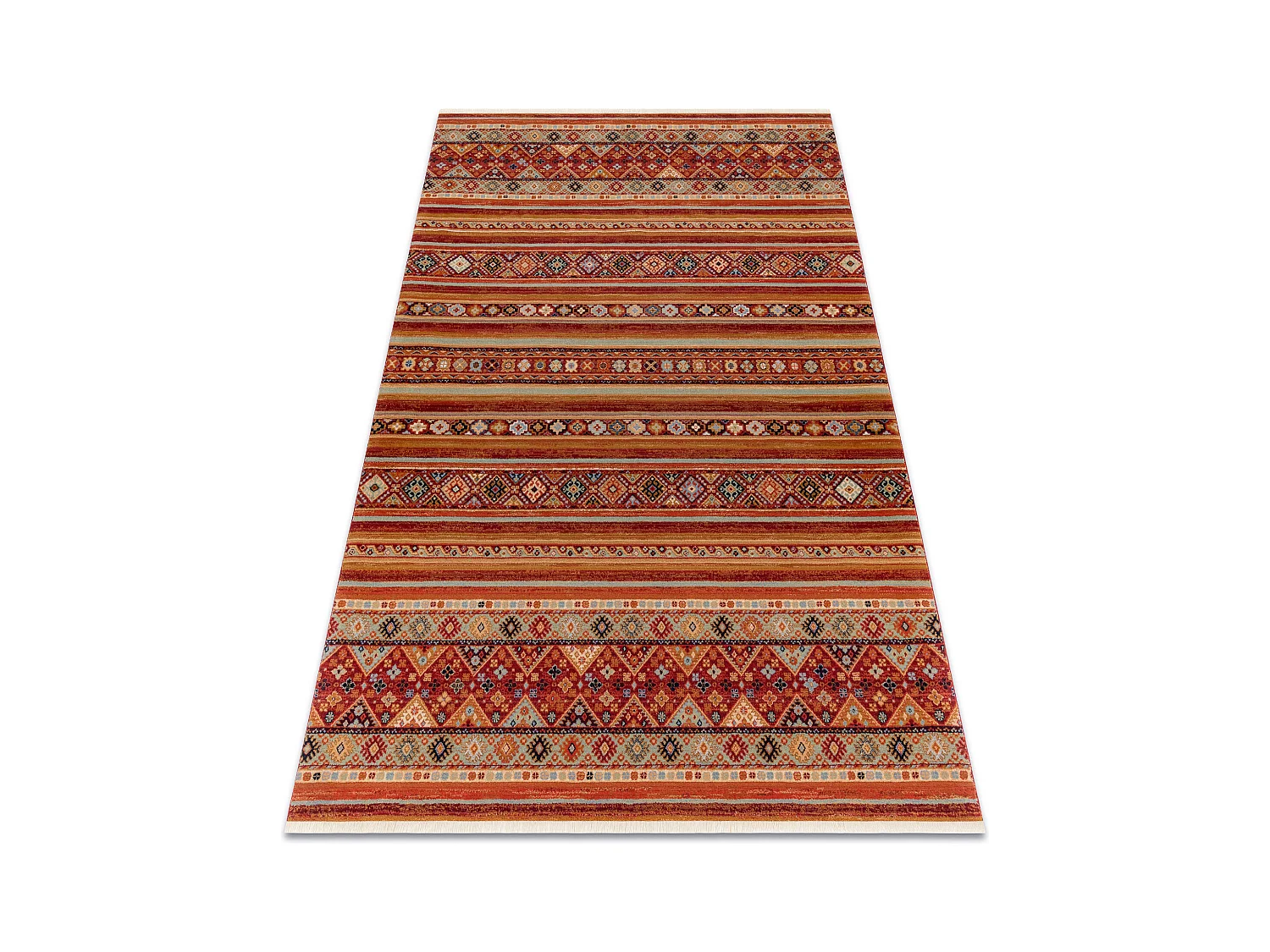 Tapis KESHAN franges, oriental 7685/53578 terre cuite 250x340 cm