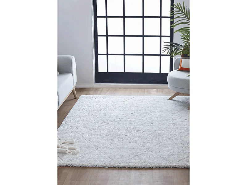 Tapis berbère shaggy - MARRAKECH 260 Crème 200*290