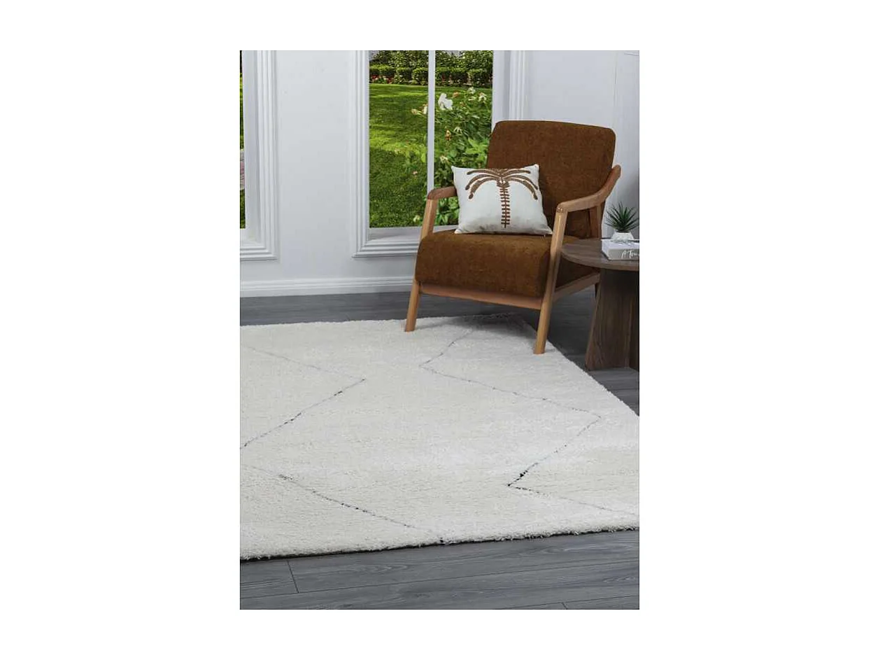 Tapis berbère shaggy - MARRAKECH 361 Noir 200*290