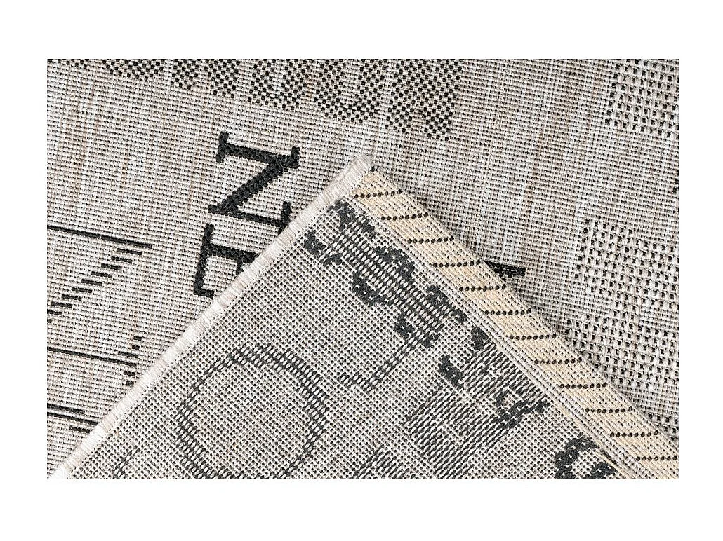 Tapis 110x60cm, design F115A coloris argent - Confort et élégance pour votre intérieur