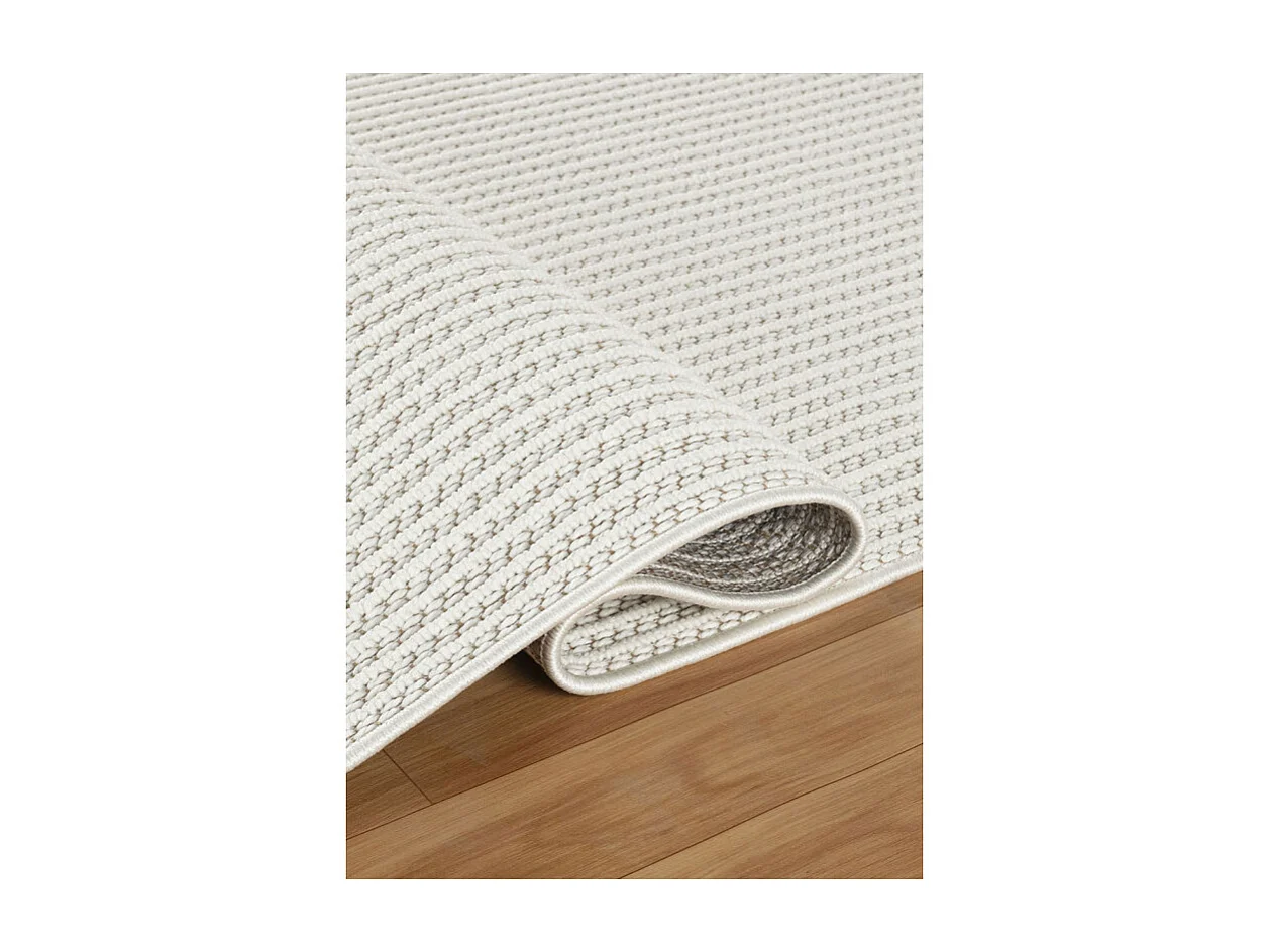 Tapis tissé effet laine - EFES 60 Crème 80*300