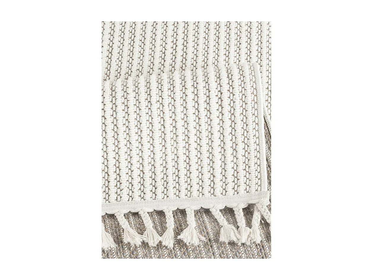 Tapis tissé effet laine - EFES 60 Crème 80*300