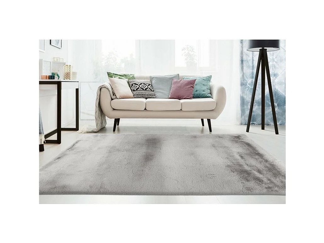 Teppich 290x200cm, Design E009Y Farbe Silber - Komfort und Eleganz für Ihr Interieur