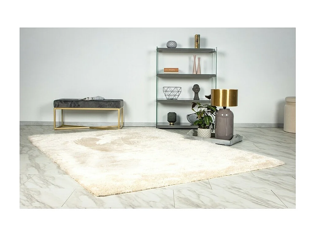 Tapis 150x80cm, design G008R coloris ivoire - Confort et élégance pour votre intérieur