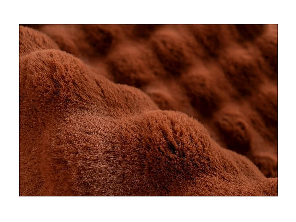 Tapis 230x160cm, design H008Y coloris rouge terracotta - Confort et élégance pour votre intérieur