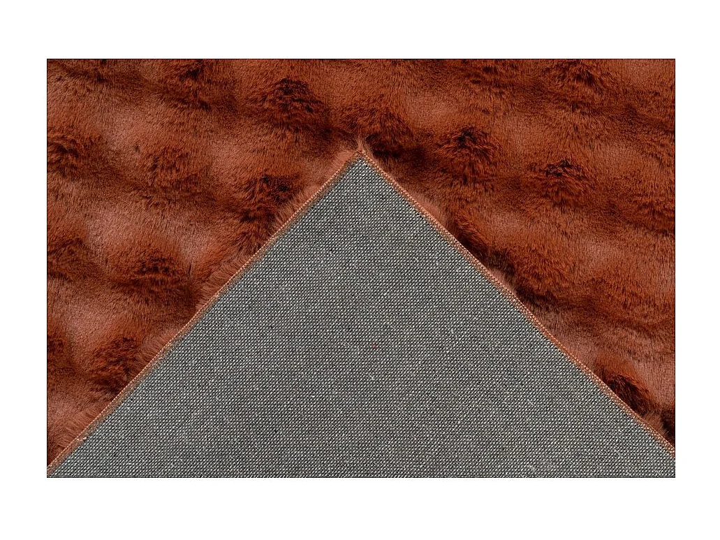 Tapis 230x160cm, design H008Y coloris rouge terracotta - Confort et élégance pour votre intérieur