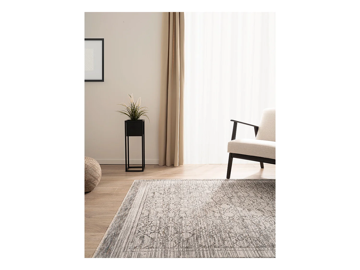 Teppich 155x245 Grau Zora Mosaic