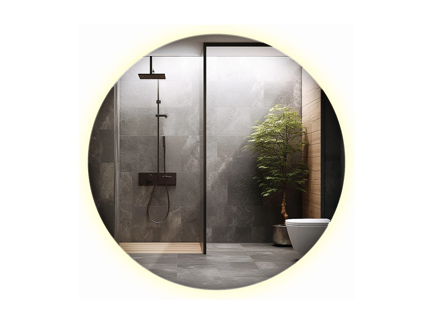 Miroir lumineux LED pour salon chambre 60 cmLumière neutre