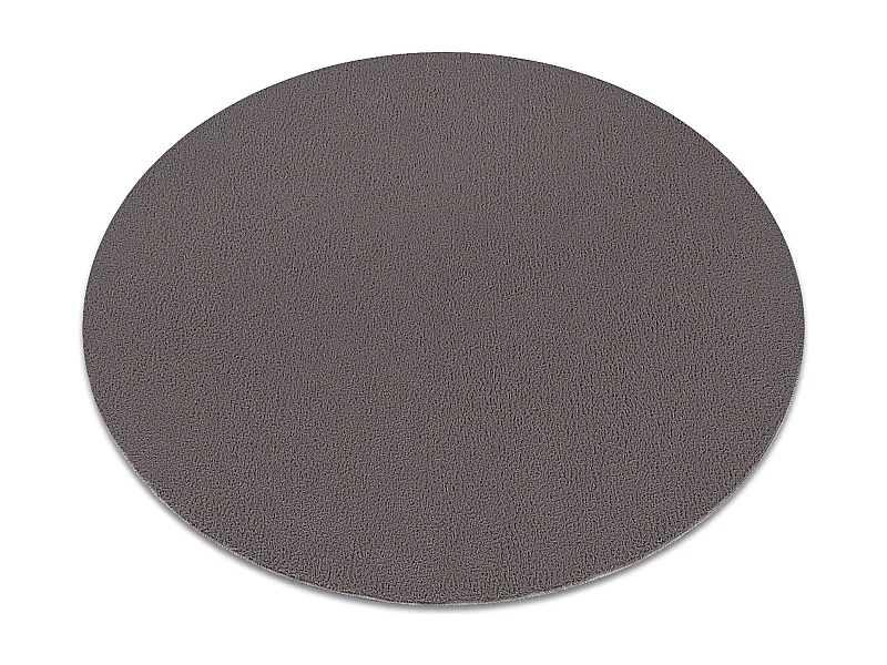 Tapis de lavage moderne LINDO cercle gris, antidérapant, shaggy cercle 60 cm