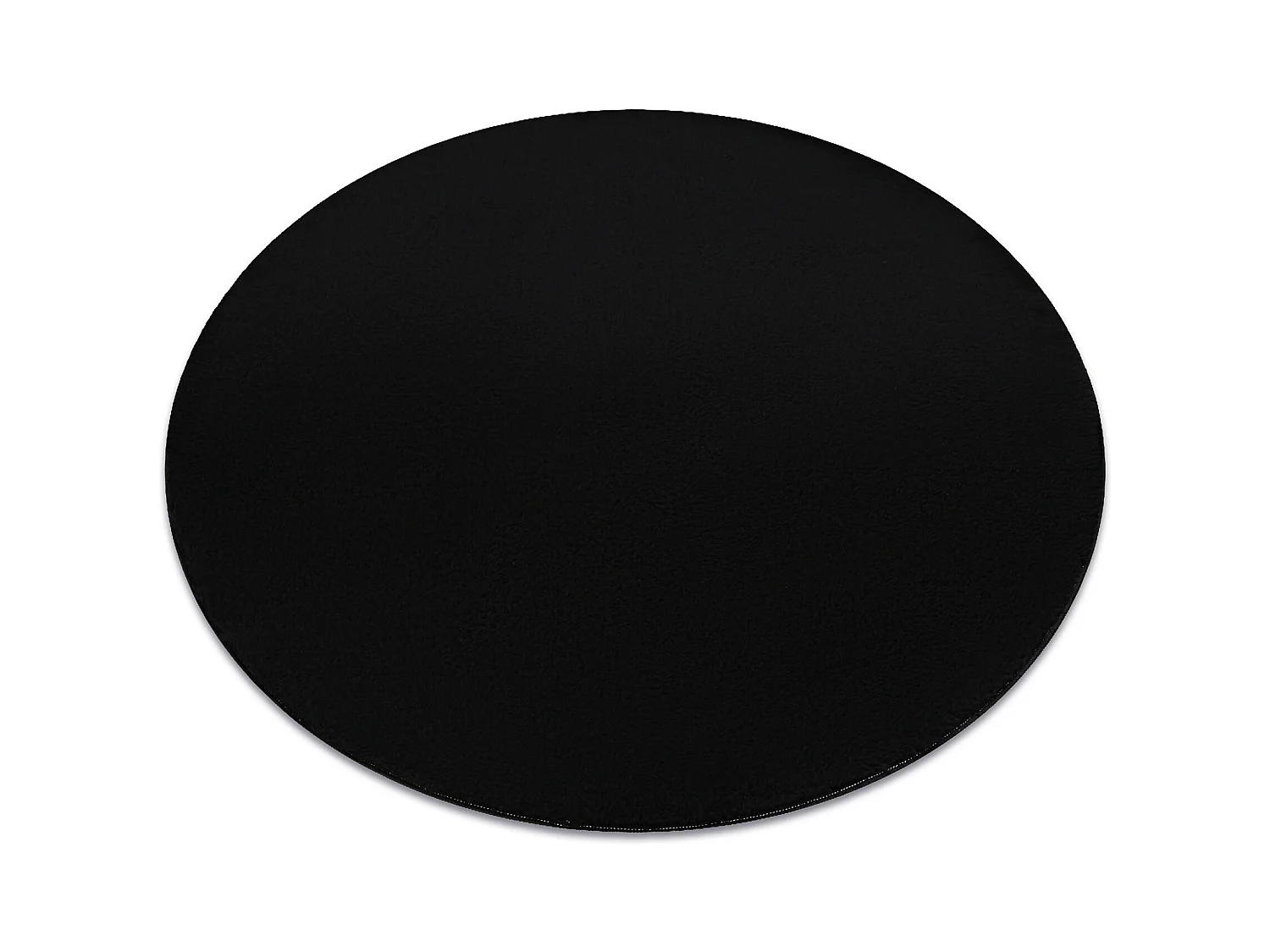 Tappeto da lavaggio moderno LINDO cerchio nero, antiscivolo, a pelo lu cercle 150 cm