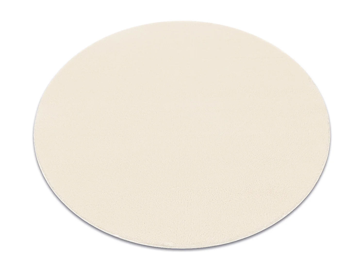 Modern was tapijt LINDO cirkel crème, antislip, shaggy cercle 60 cm