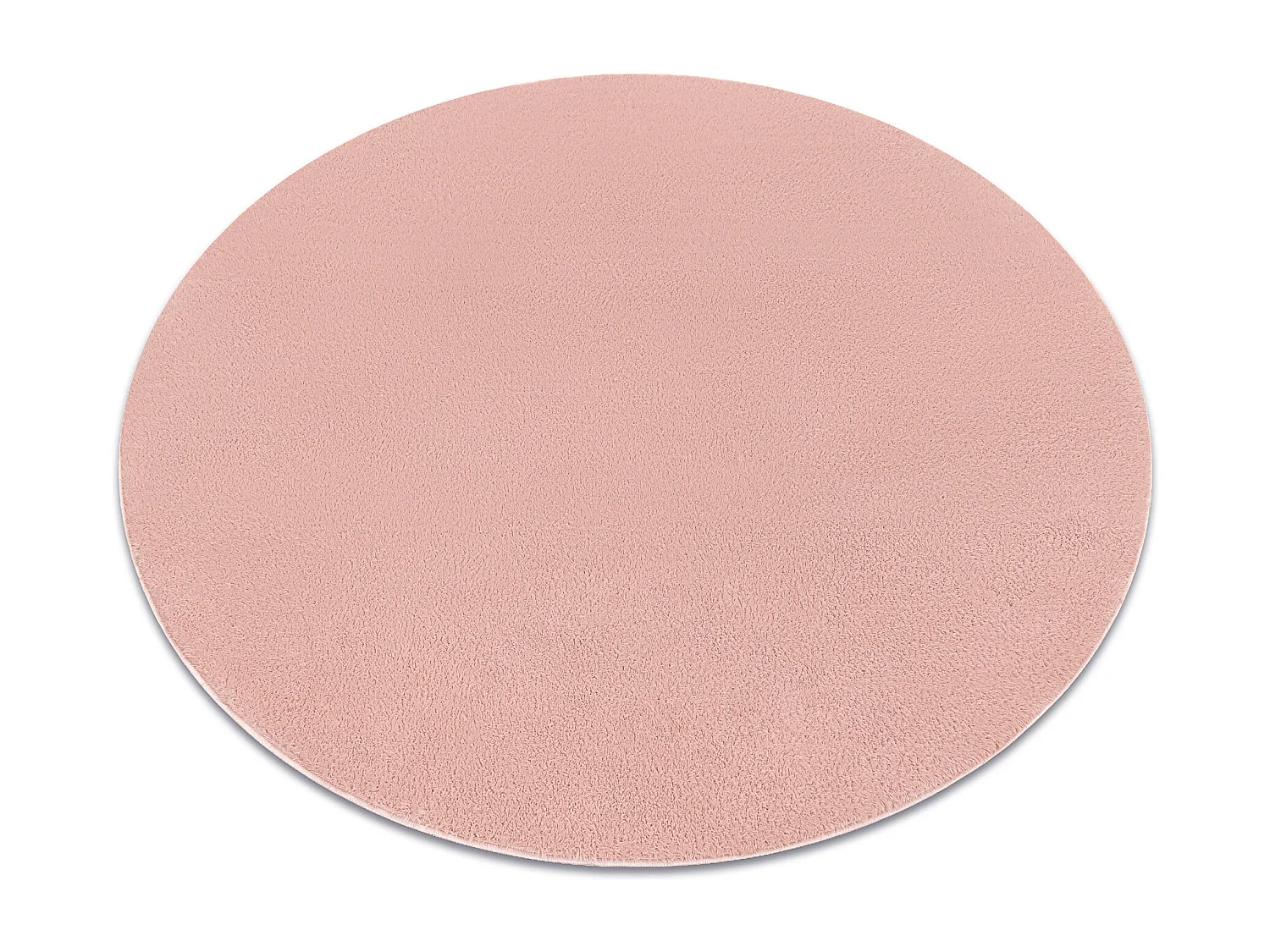 Tapis de lavage moderne LINDO cercle rouge, antidérapant, shaggy cercle 100 cm