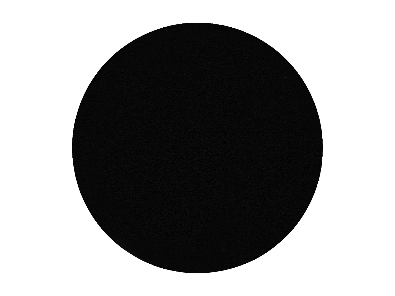 Tapis de lavage moderne LINDO cercle noir, antidérapant, shaggy cercle 60 cm