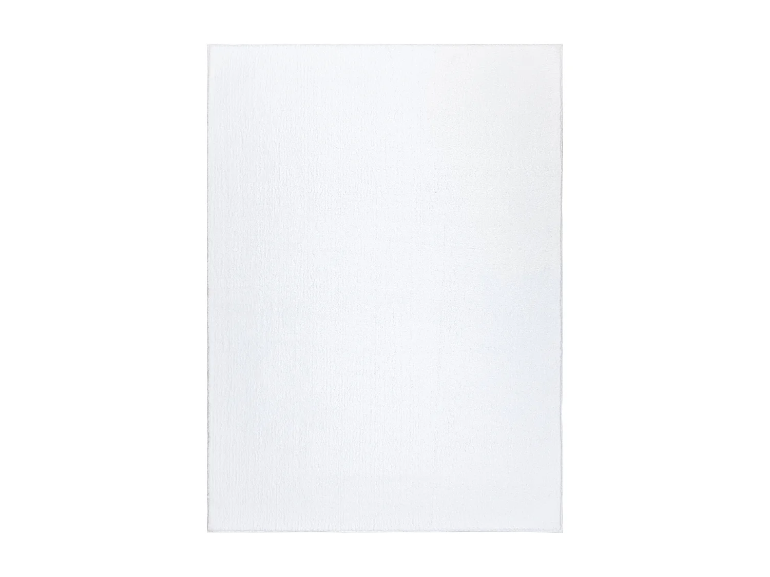 Tapis de lavage moderne LINDO blanc, antidérapant, shaggy 80x150 cm