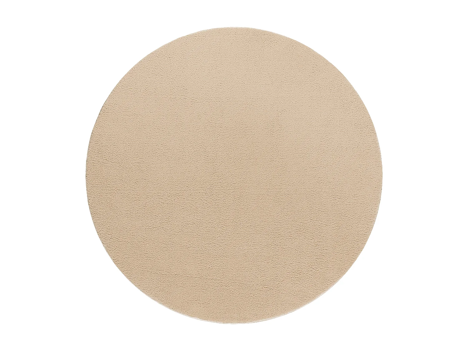 Tapis de lavage moderne LINDO cercle beige, antidérapant, shaggy cercle 150 cm