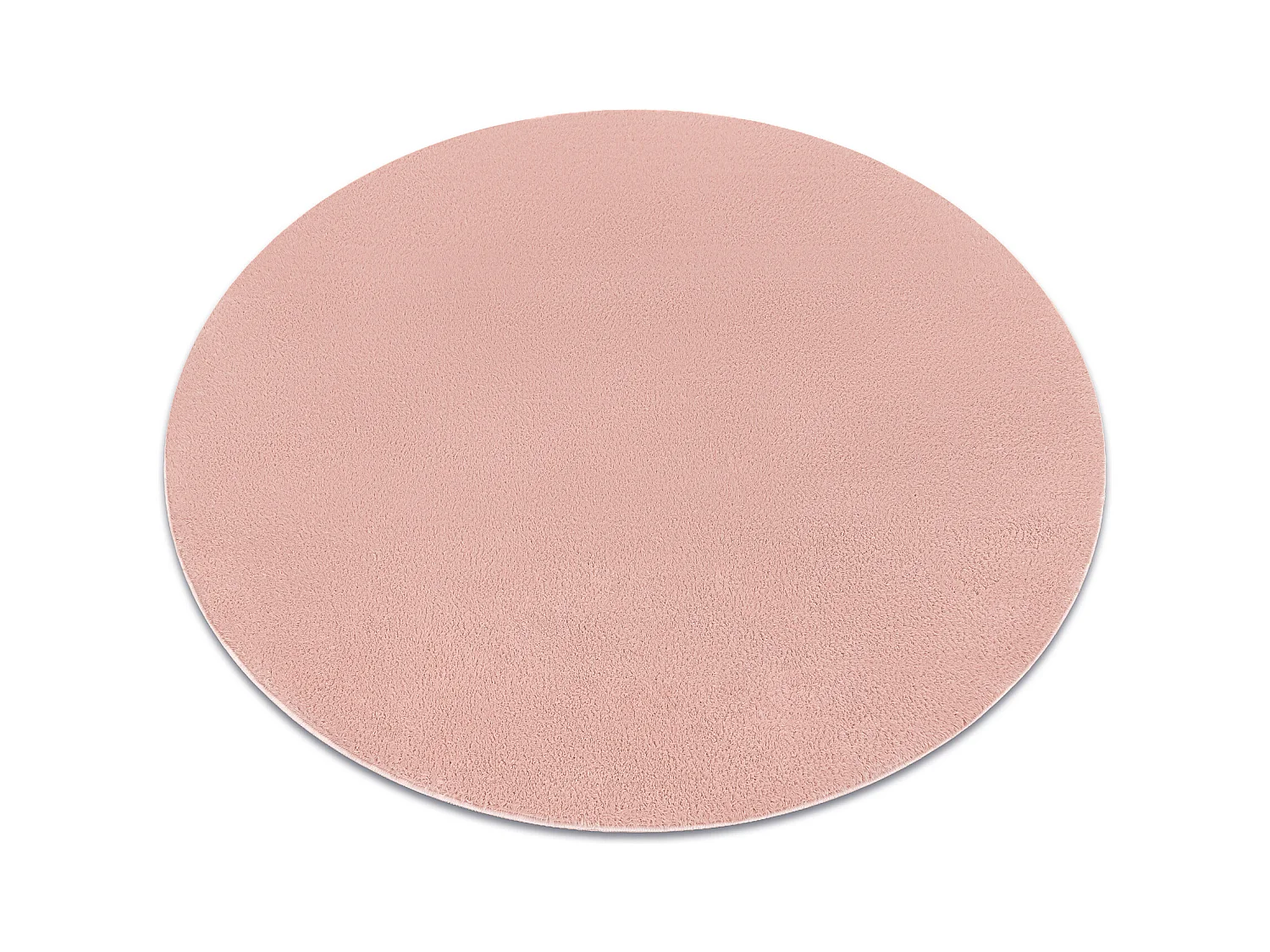 Tapis de lavage moderne LINDO cercle rouge, antidérapant, shaggy cercle 150 cm