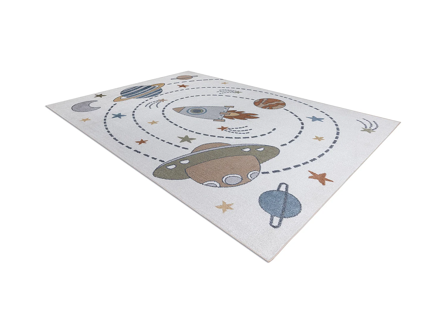 Tapis BONO 8288 Espace, planètes crème / anthracite 280x370 cm