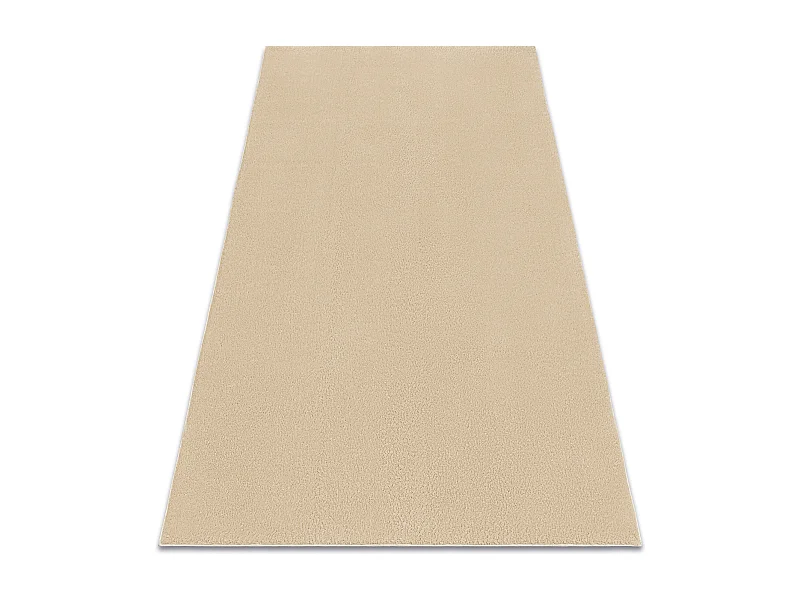 Tapis de lavage moderne LINDO beige, antidérapant, shaggy 60x100 cm