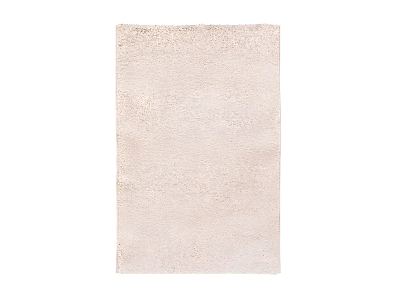 Tapis en polyester beige 100x150cm