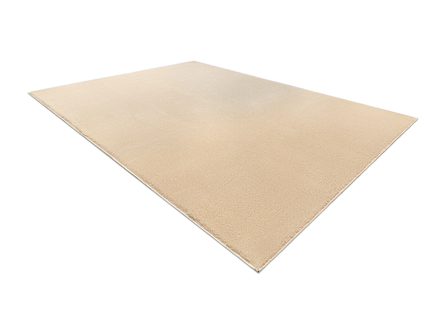 Tapis de lavage moderne LINDO beige, antidérapant, shaggy 140x190 cm