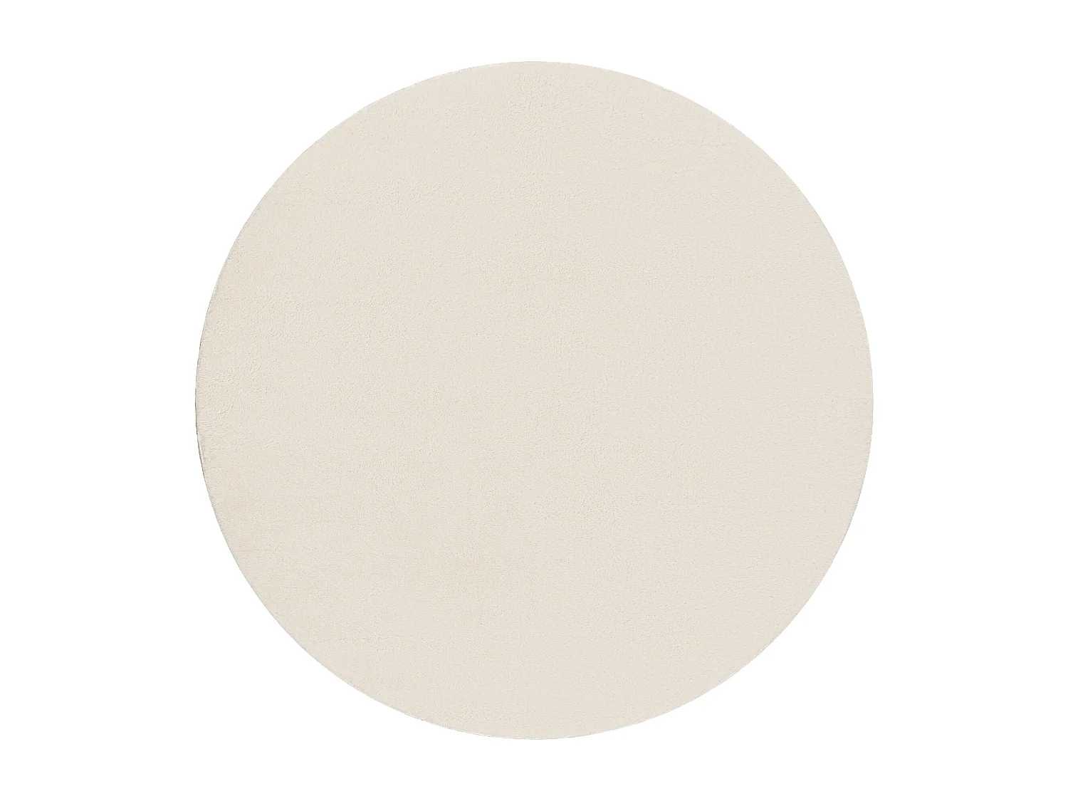 Tapis de lavage moderne LINDO cercle crème, antidérapant, shaggy cercle 100 cm