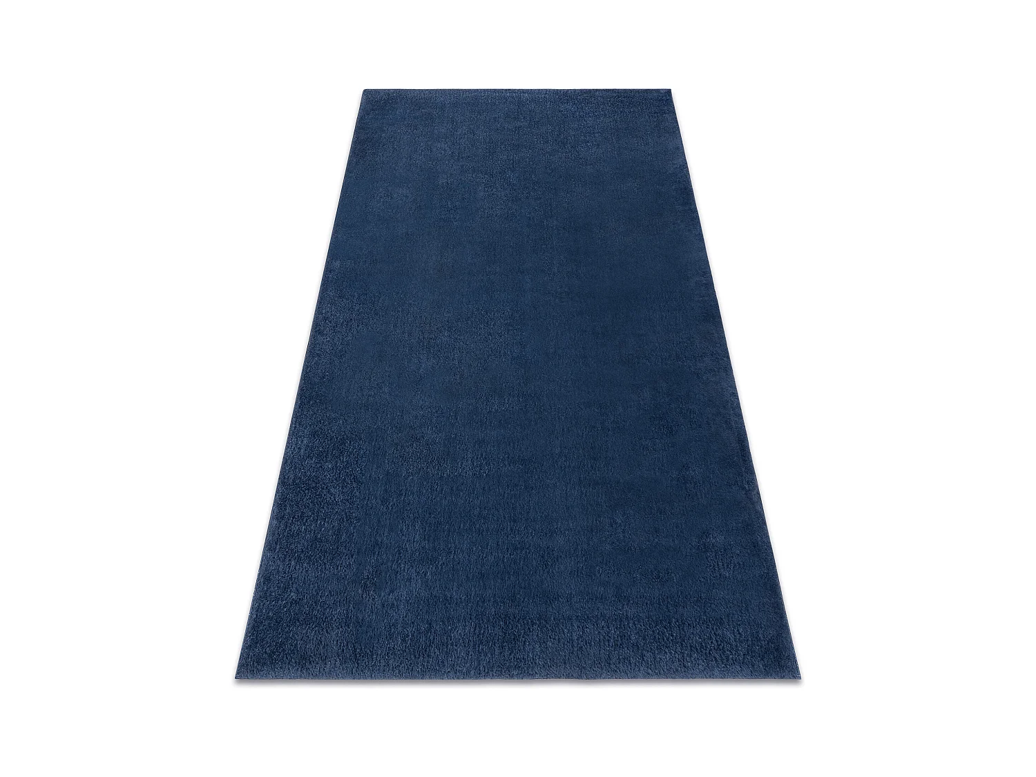 Tapis de lavage moderne LINDO bleu foncé, antidérapant, shaggy 140x190 cm