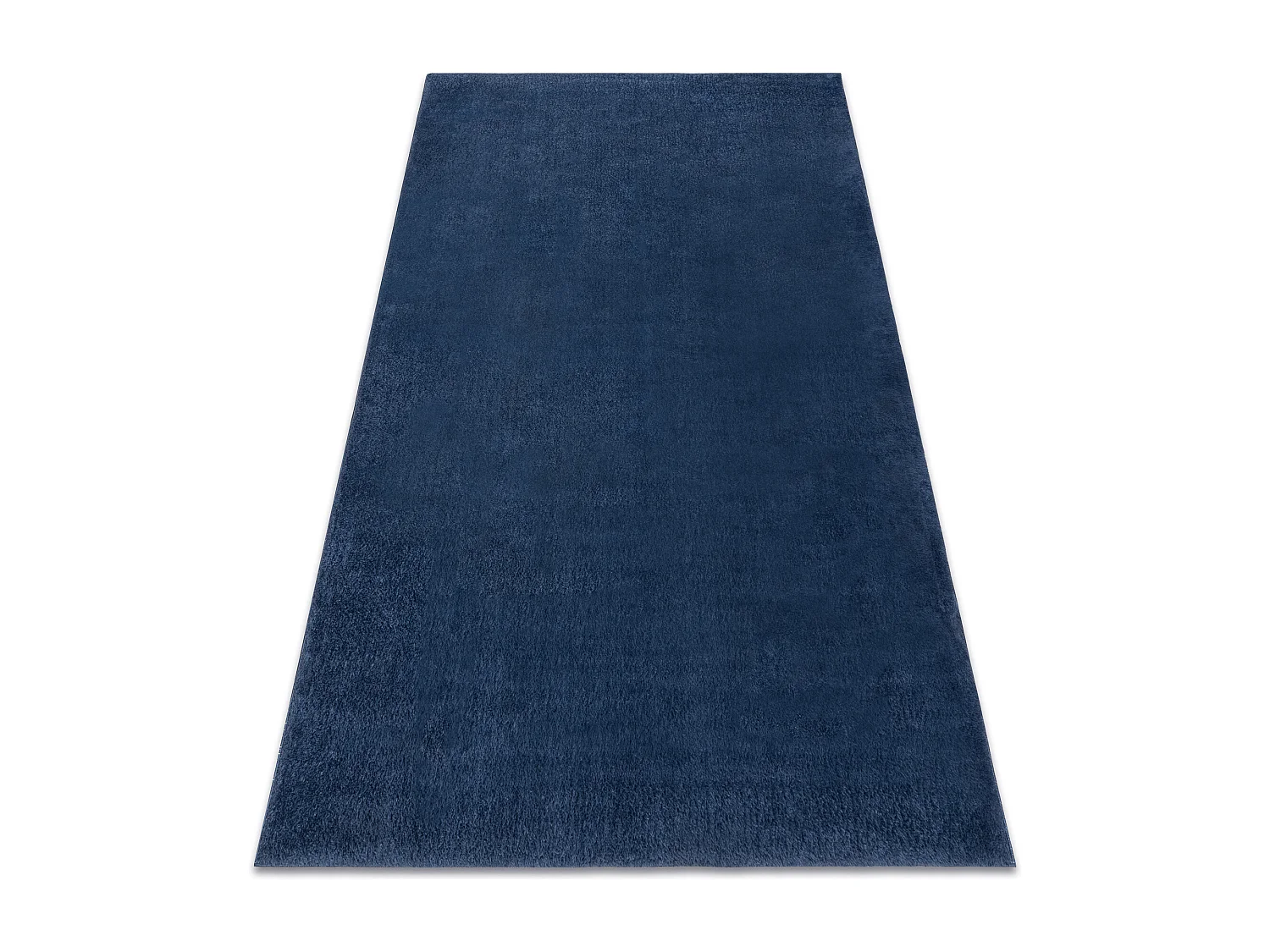 Tapis de lavage moderne LINDO bleu foncé, antidérapant, shaggy 140x190 cm