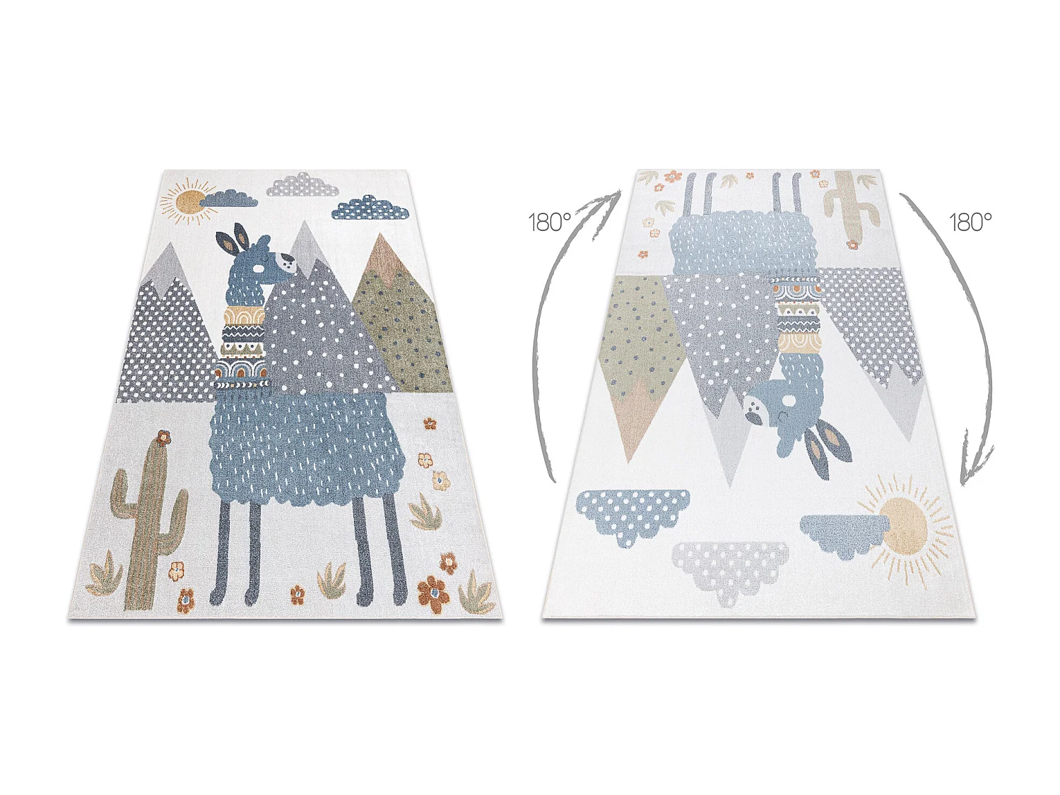 Tapis BONO 8275 Lama crème / gris clair 120x170 cm