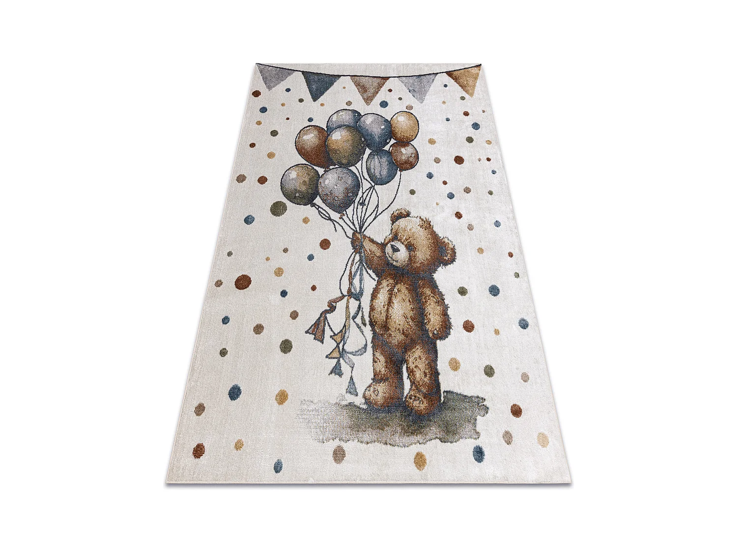 Tapis BONO 9614 Ours, des ballons crème / gris clair 120x170 cm