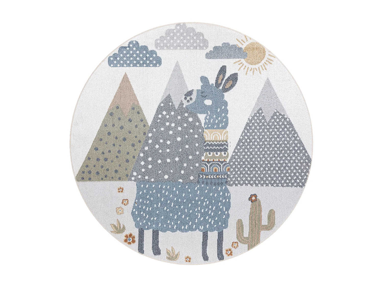 Tapete BONO 8275 círculo Lama creme / cinza claro cercle 140 cm