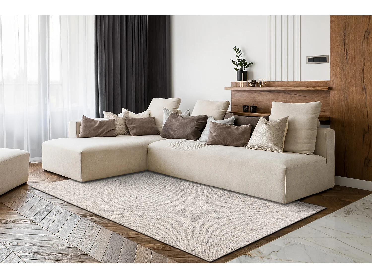 Tapis CASABLANCA LAVABLE 71511060 beige / gris - lavable, mélangé, b 80x150 cm