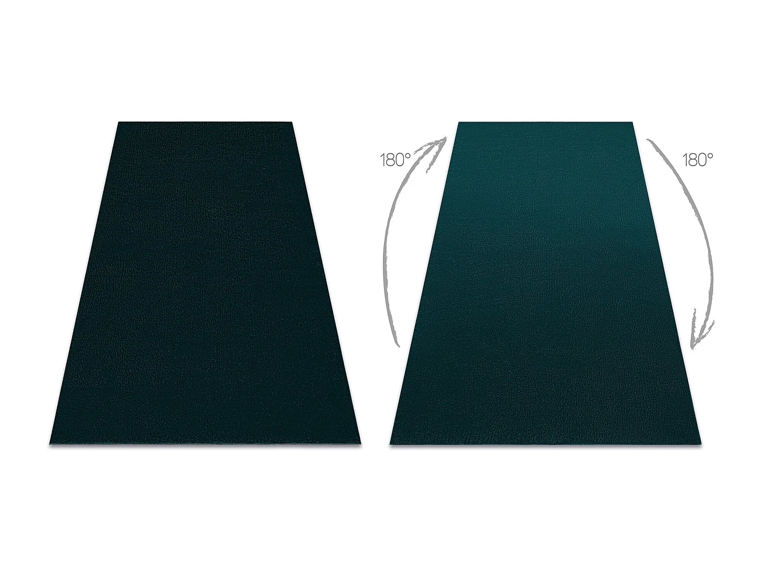 Modern was tapijt LINDO groen, antislip, shaggy 80x150 cm