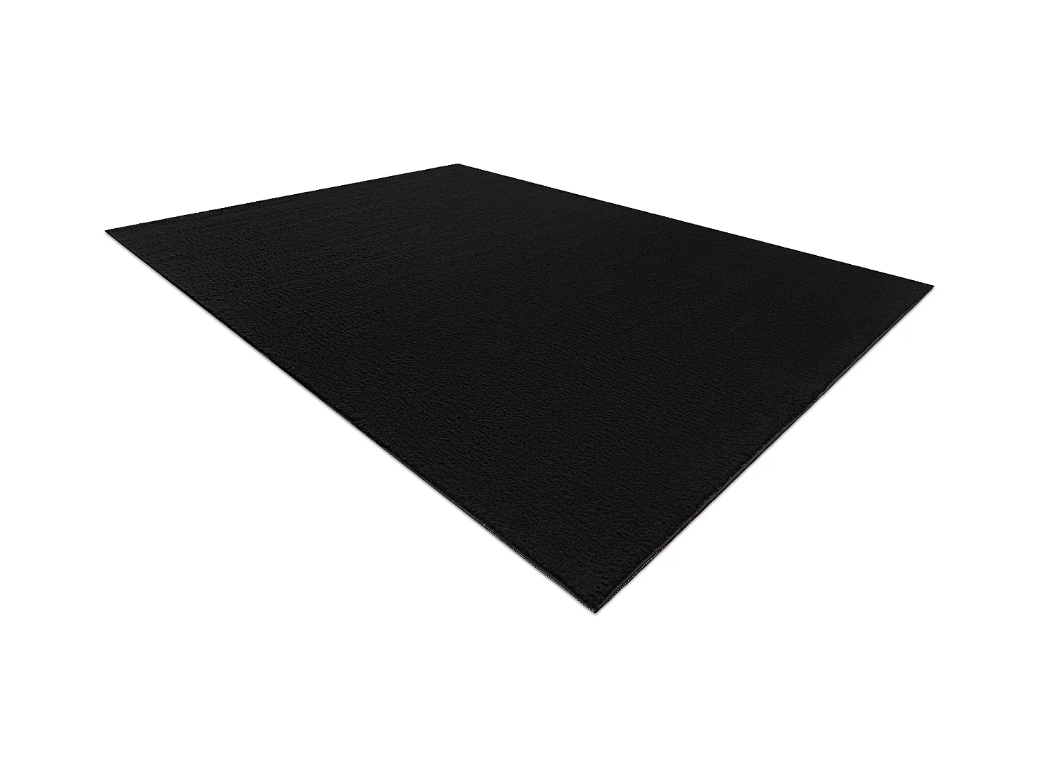 Tapis de lavage moderne LINDO noir, antidérapant, shaggy 120x170 cm