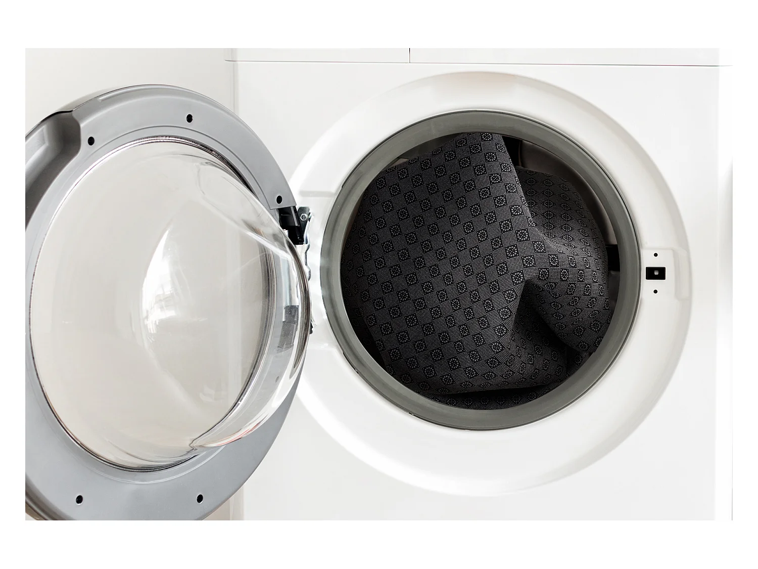 Tapis de lavage moderne LINDO noir, antidérapant, shaggy 120x170 cm