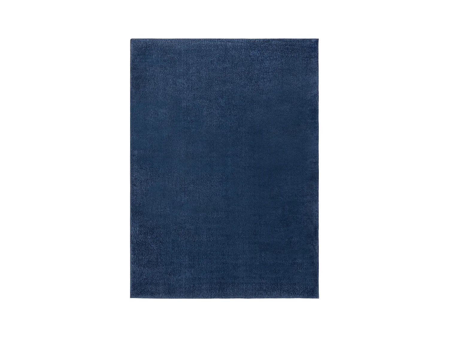 Tapis de lavage moderne LINDO bleu foncé, antidérapant, shaggy 60x100 cm