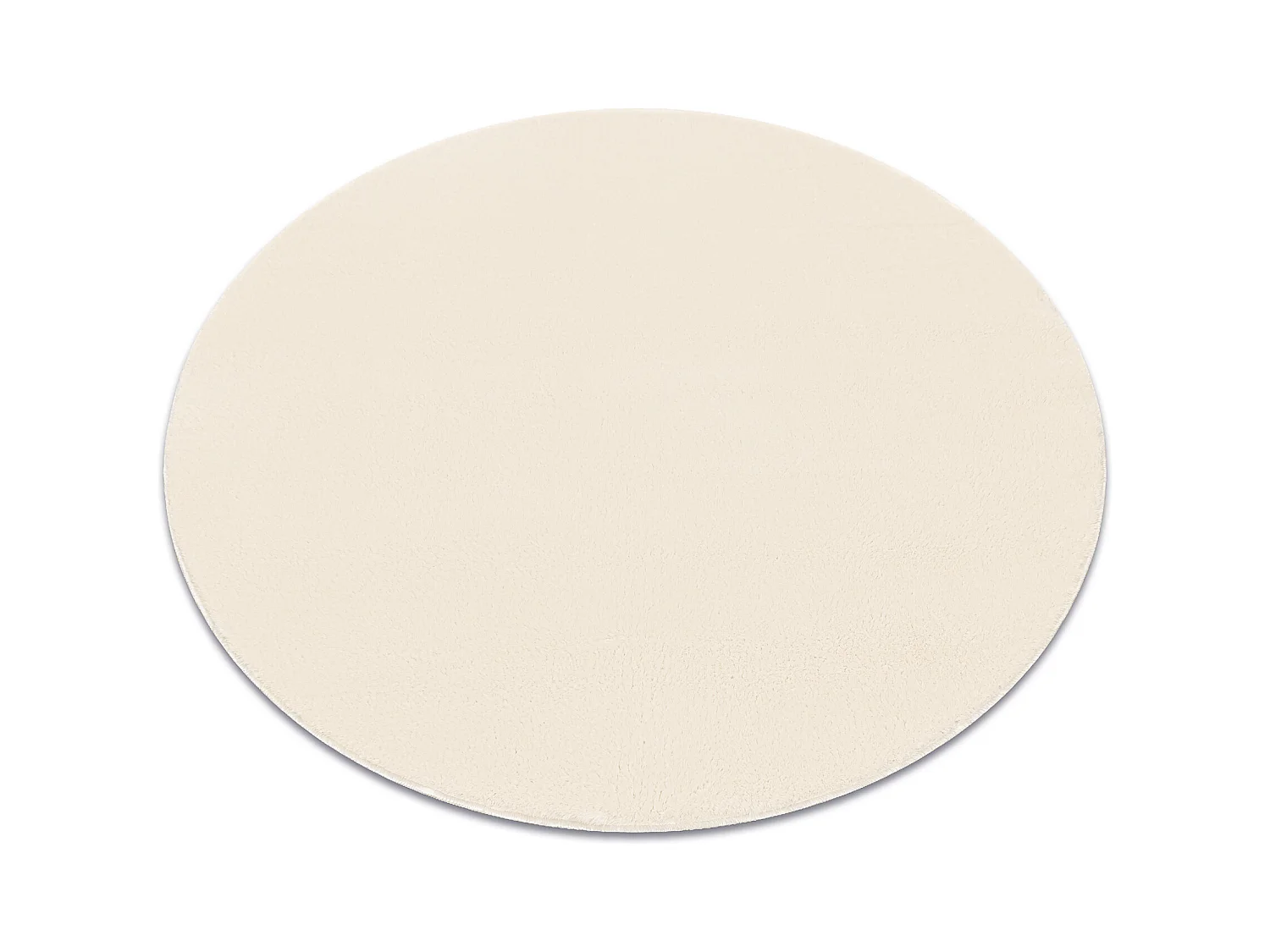 Tapis de lavage moderne LINDO cercle crème, antidérapant, shaggy cercle 200 cm