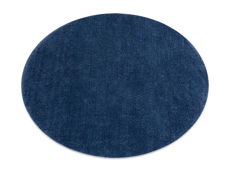 Modern was tapijt LINDO cirkel donkerblauw, antislip, shaggy cercle 100 cm