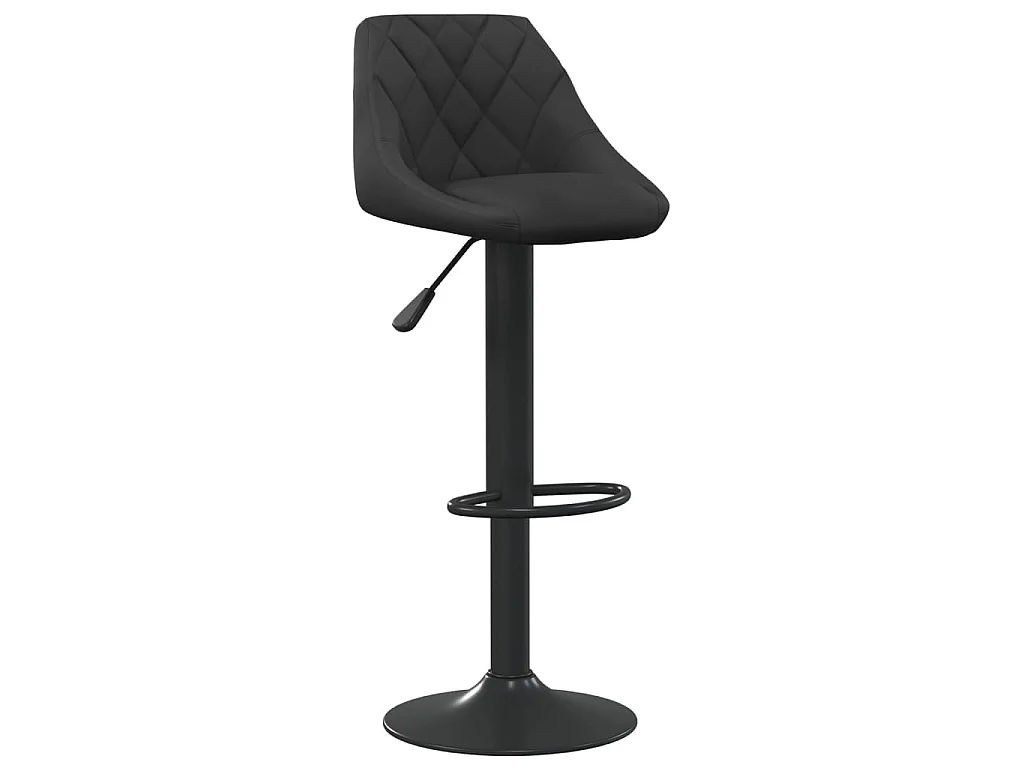 Barhocker Schwarz Samt