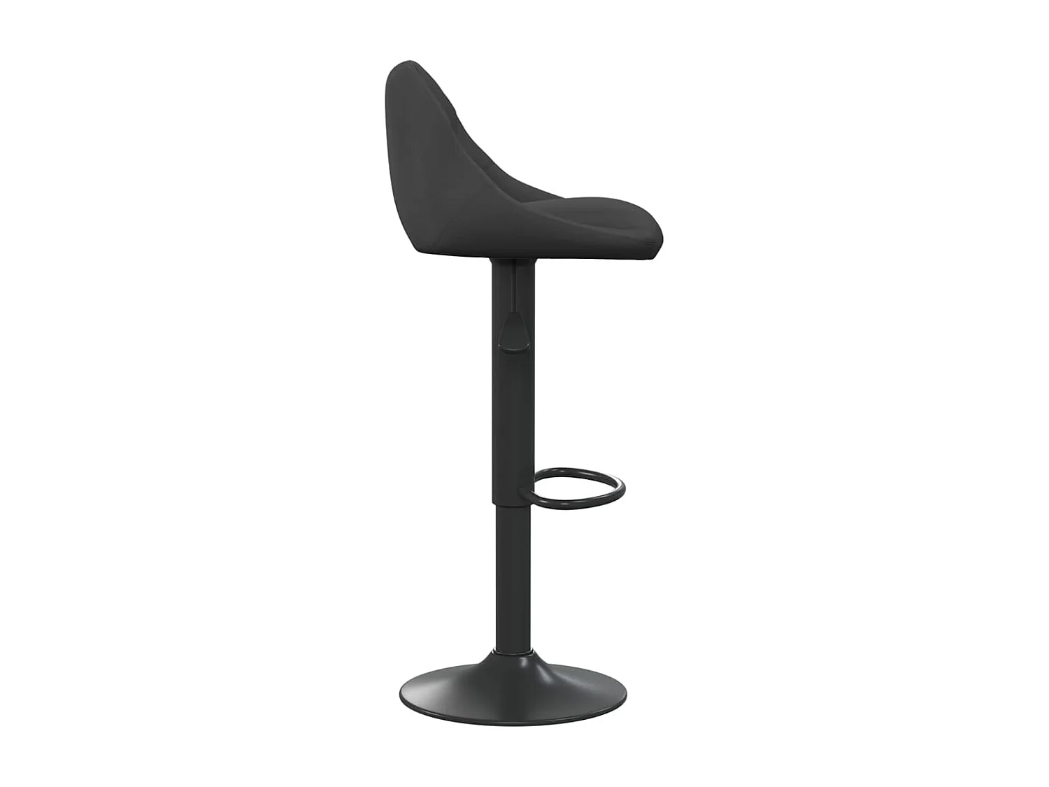 Barhocker Schwarz Samt