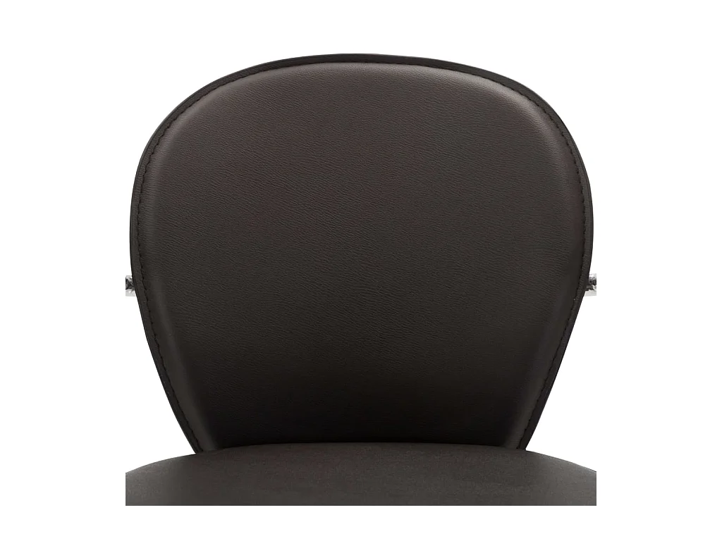 Tabourets de bar avec accoudoir lot de 2 marron similicuir