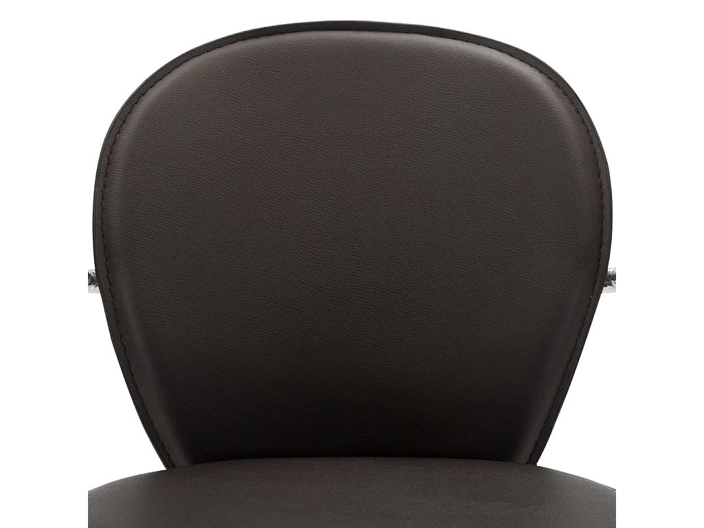 Barhocker mit Armlehne 2 Stk. Braun Kunstleder