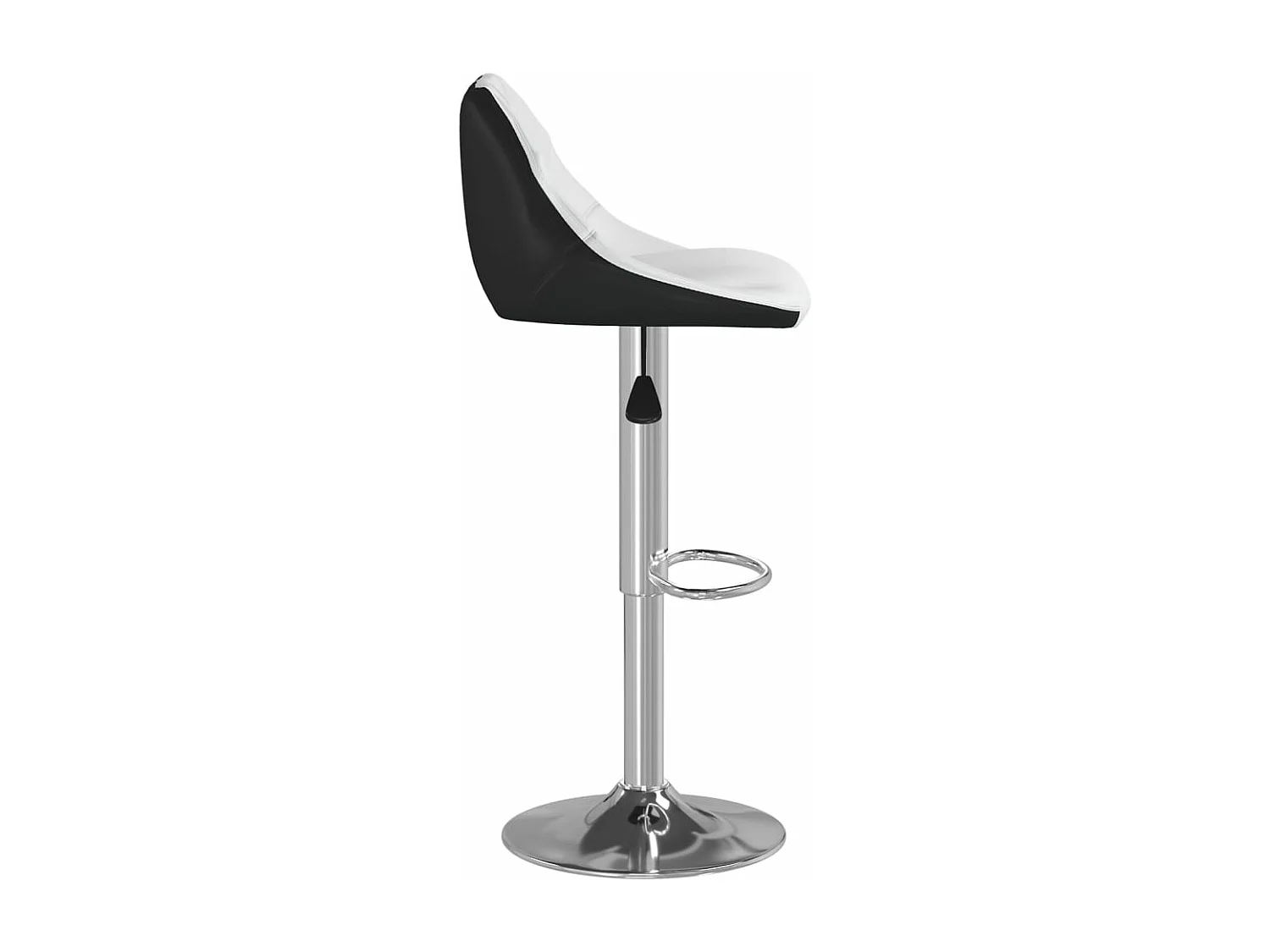 Barhocker 2 Stk. Weiß und Schwarz Kunstleder