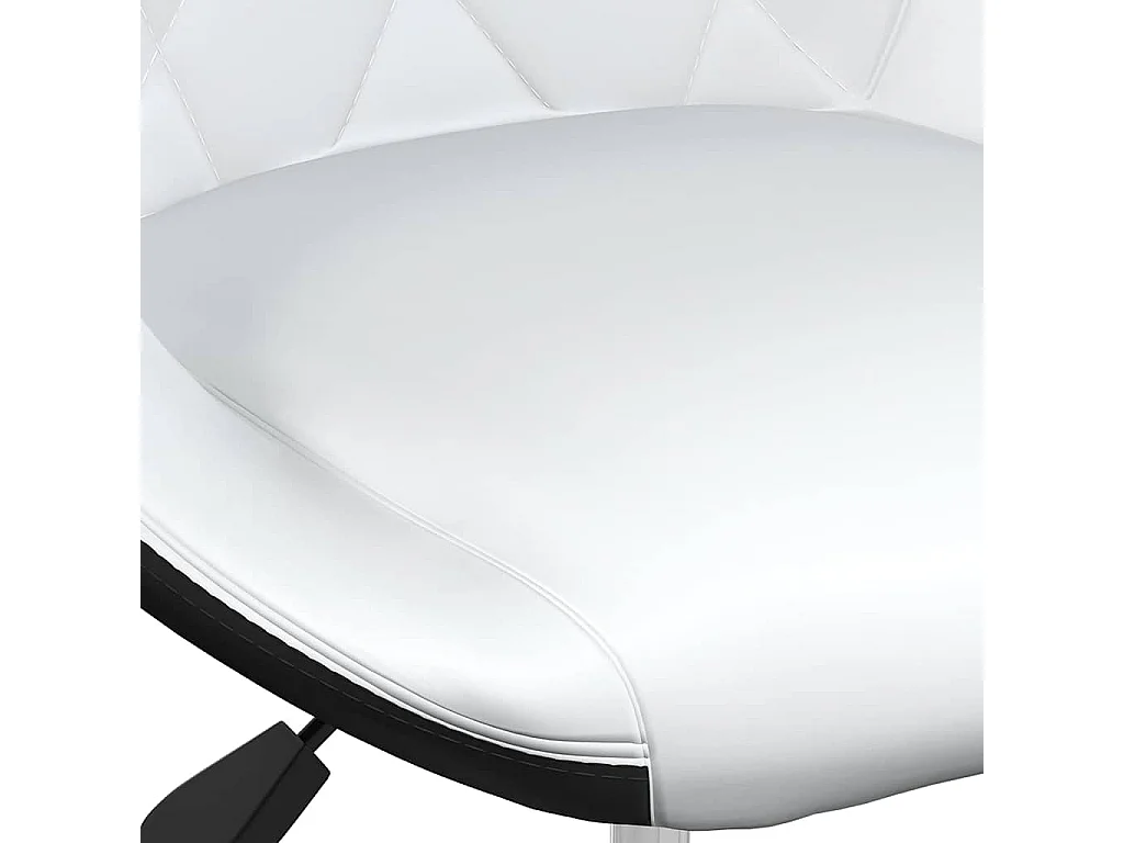 Tabourets de bar lot de 2 blanc et noir similicuir