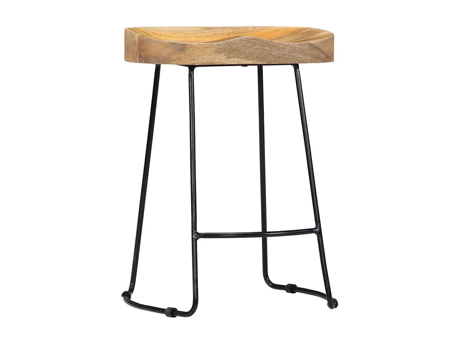 Gavin Barhocker 2 Stk. Massivholz Mango