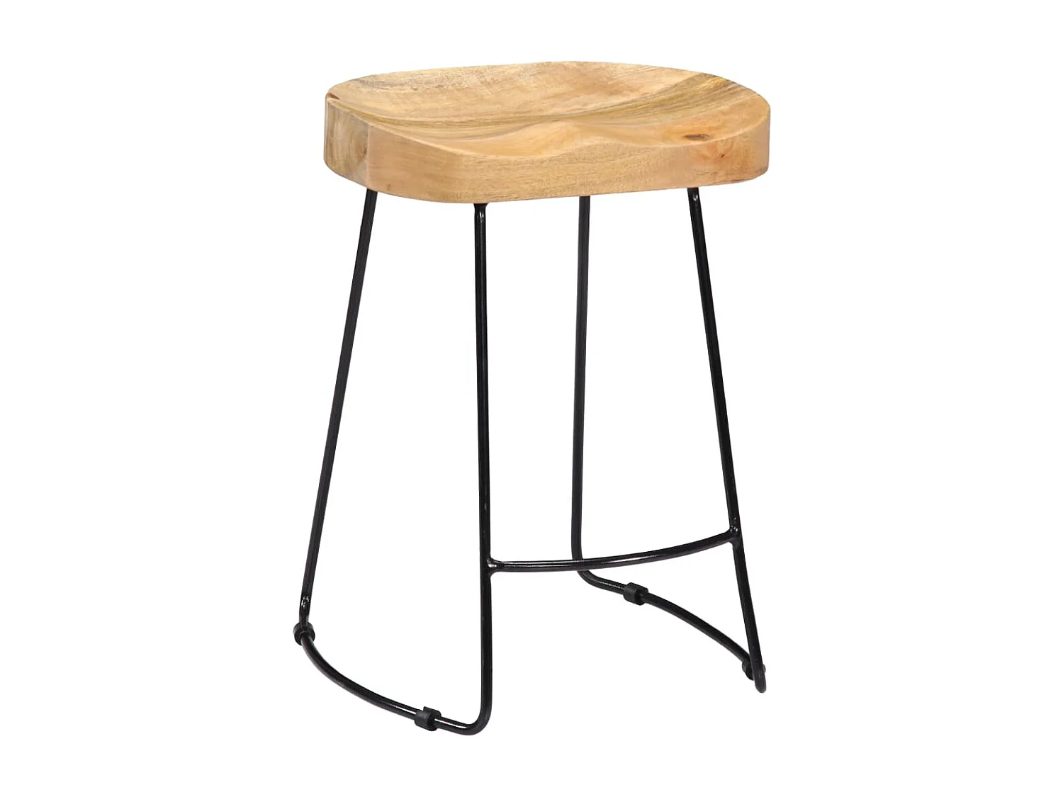 Gavin Barhocker 2 Stk. Massivholz Mango