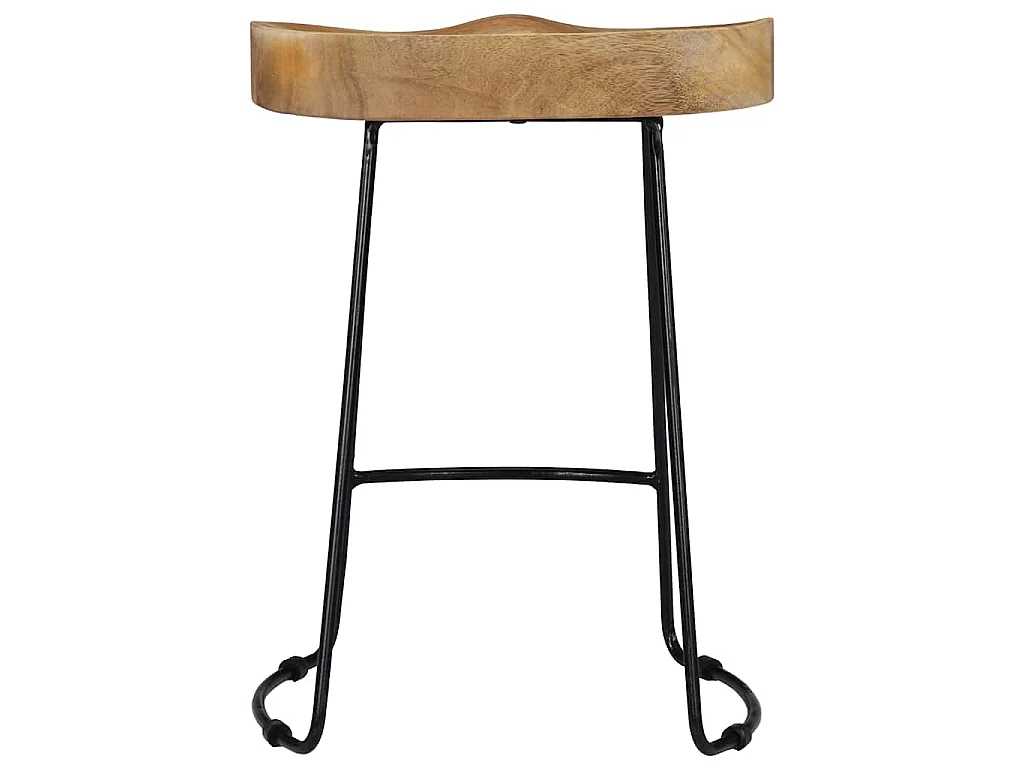 Tabourets de bar Gavin lot de 2 bois de manguier solide
