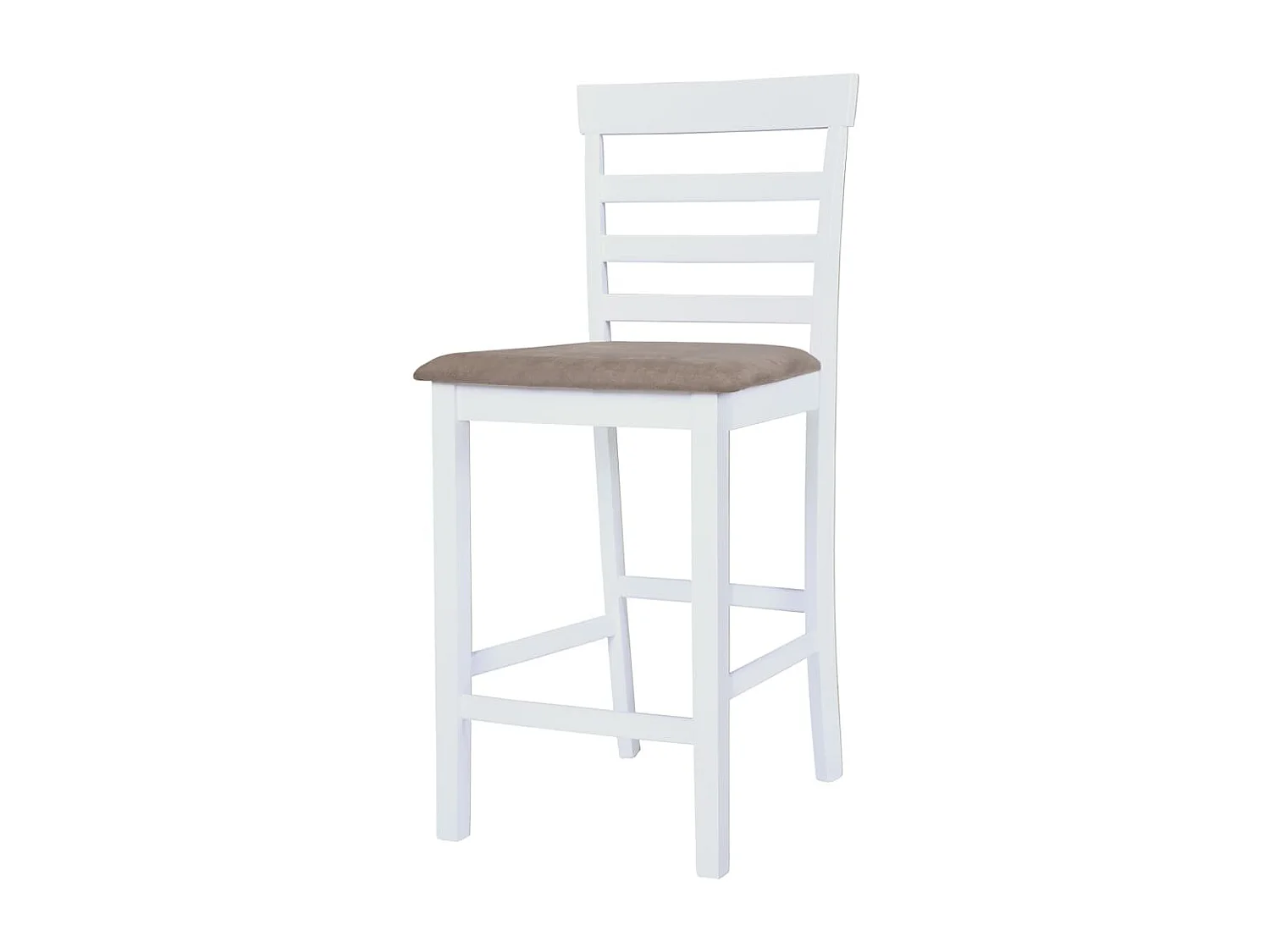 Bancos de bar 2 pcs tecido branco