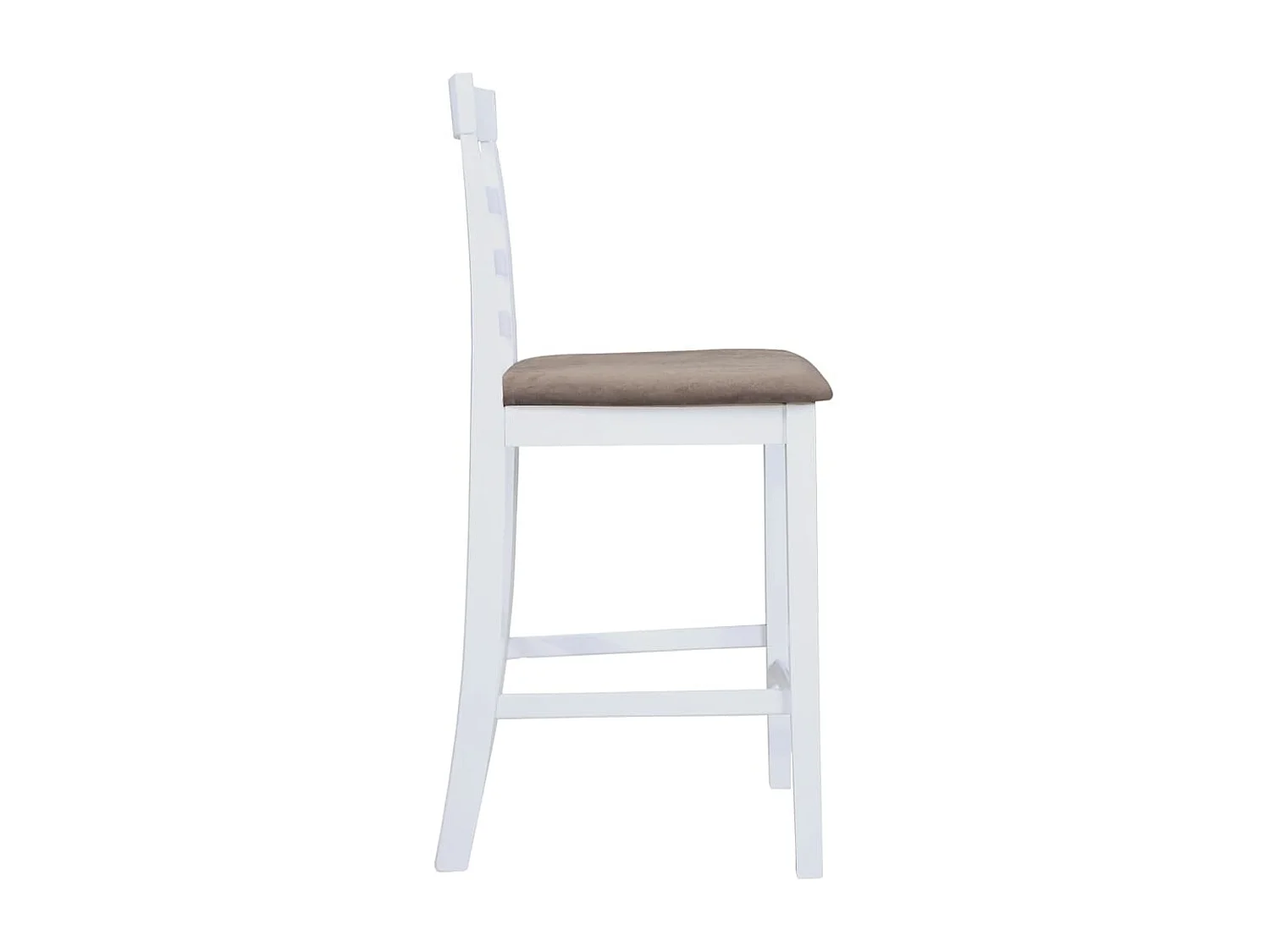 Bancos de bar 2 pcs tecido branco