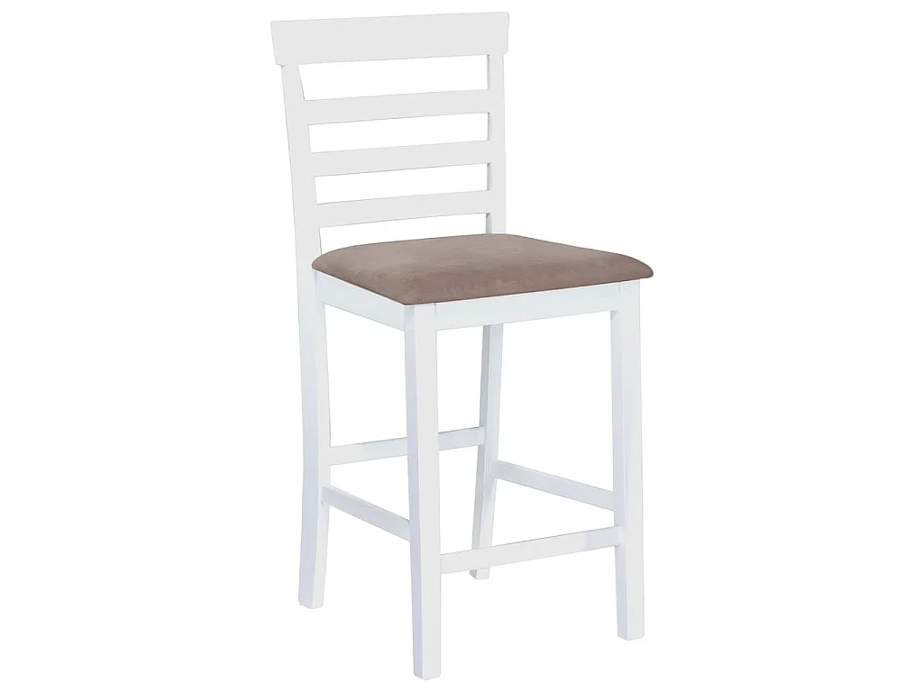 Barkrukken 2 st stof wit