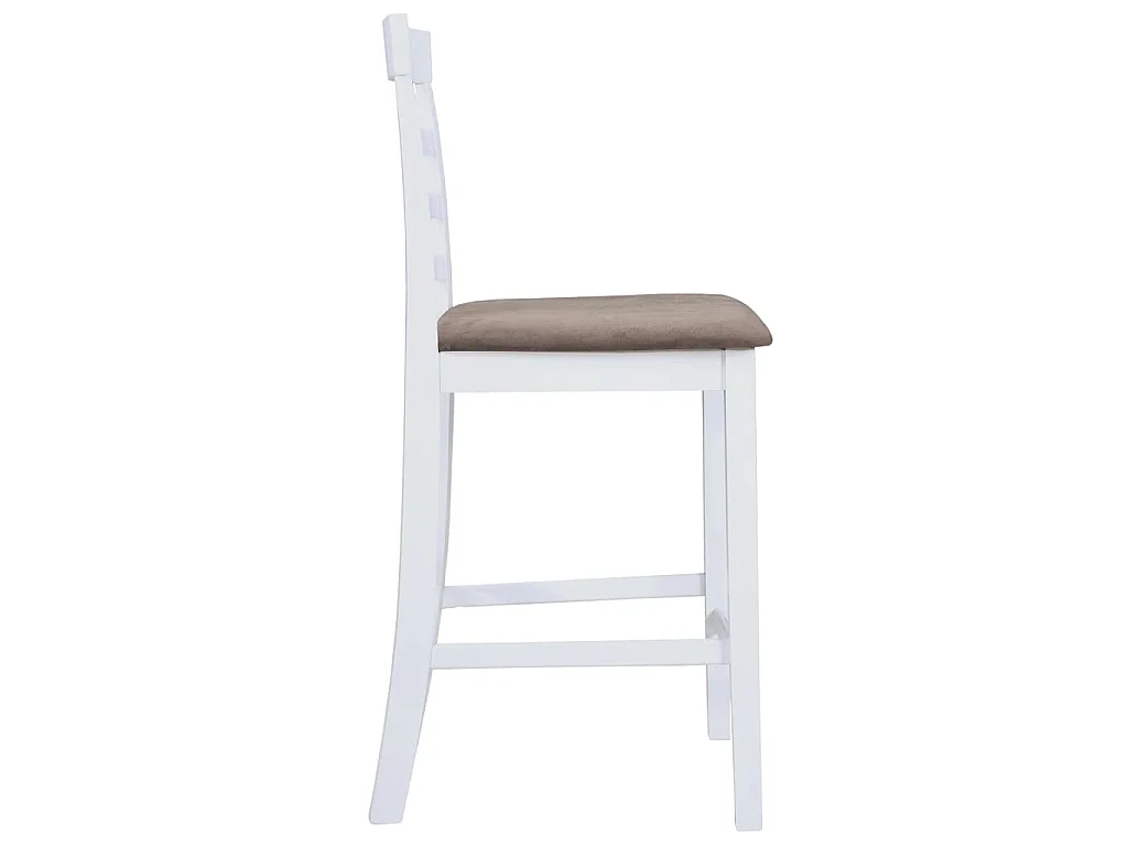 Barkrukken 2 st stof wit